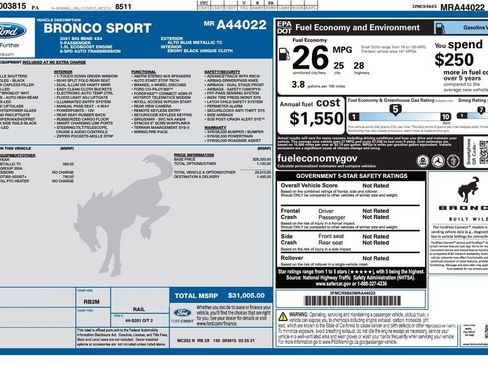 Used 2021 Ford Bronco Sport Big Bend image 3