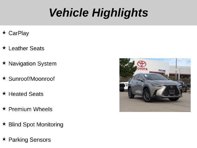 Used 2025 Lexus NX 250 FWD w/ Cold Area Package image 5