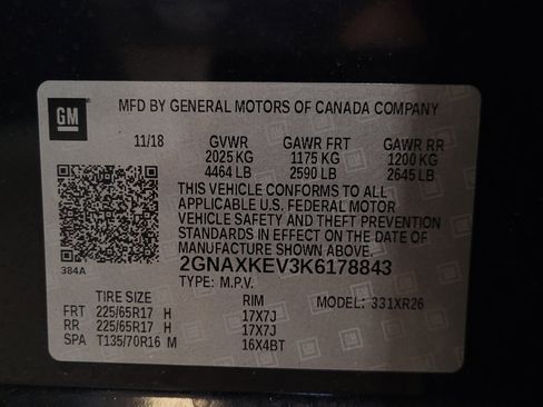Used 2019 Chevrolet Equinox LT w/ Sun & Navigation Package FWD image 33