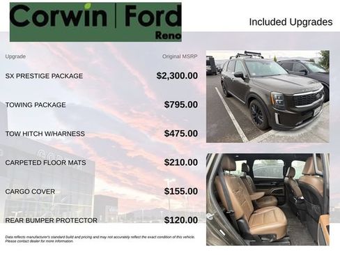 Used 2020 Kia Telluride SX w/ SX Prestige Package AWD/4WD image 3