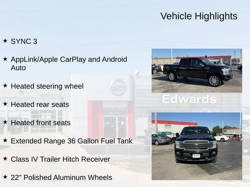 Used 2018 Ford F150 Limited w/ Trailer Tow Package AWD/4WD image 9