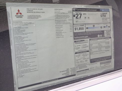 New 2026 Mitsubishi Outlander SE image 33