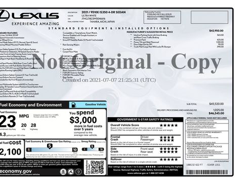 Used 2021 Lexus IS 350 F Sport w/ Accessory Package 2 RWD image 3