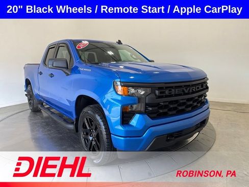 Used 2025 Chevrolet Silverado 1500 Custom w/ Turbomax Blackout Package AWD/4WD image 1