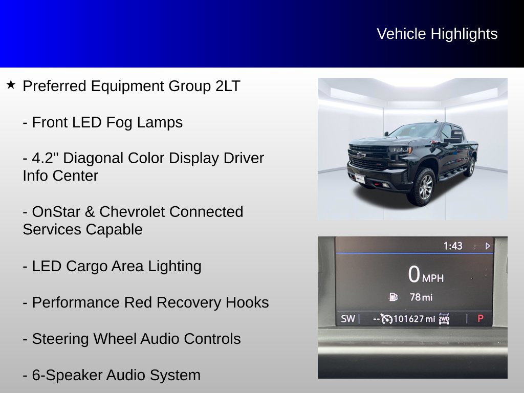 Used 2020 Chevrolet Silverado 1500 LT Trail Boss w/ Midnight Edition AWD/4WD image 24