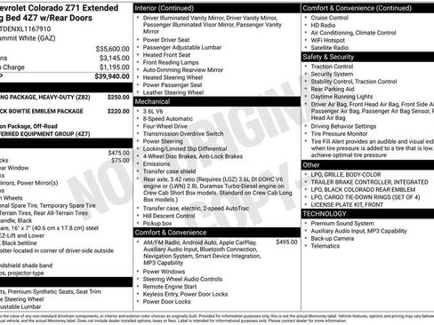 Used 2020 Chevrolet Colorado Z71 AWD/4WD image 6