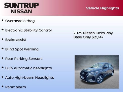 New 2025 Nissan Kicks Play S image 23