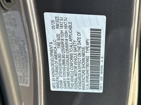 New 2026 Honda Odyssey EX-L image 34