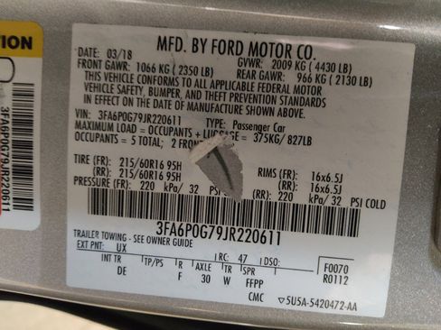 Used 2018 Ford Fusion S image 33