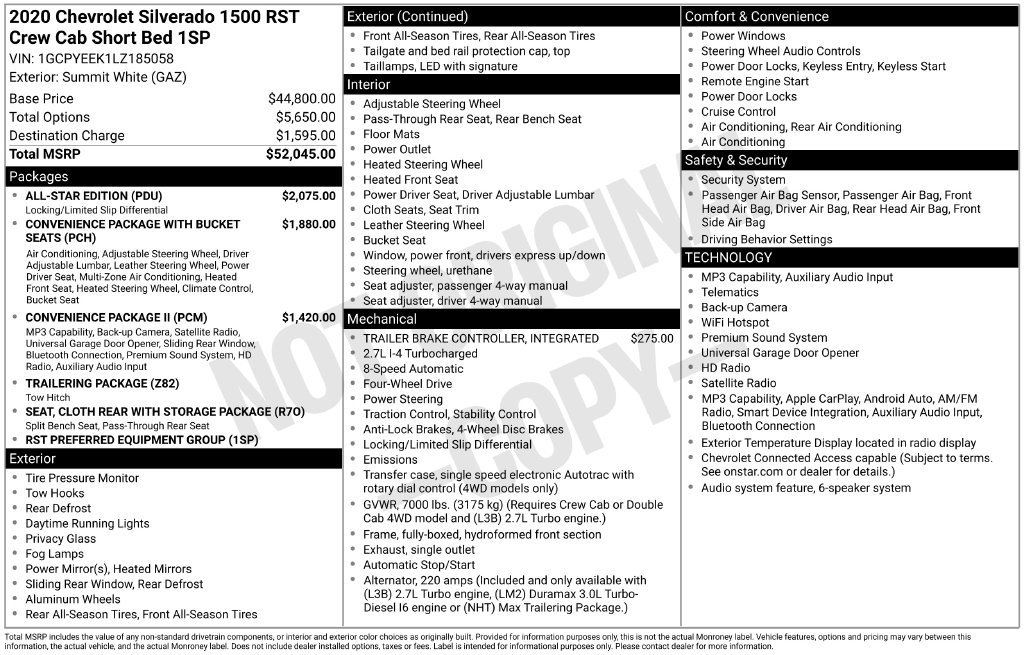 Used 2020 Chevrolet Silverado 1500 RST w/ All-Star Edition AWD/4WD image 33
