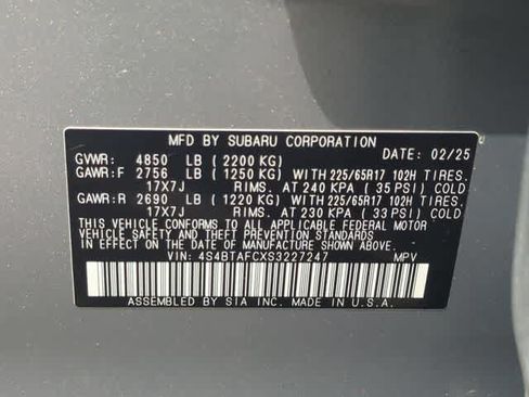 Used 2025 Subaru Outback Premium w/ Popular Package #1 AWD/4WD image 37