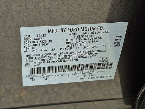 Certified 2022 Ford Edge SEL w/ Convenience Package AWD/4WD image 26
