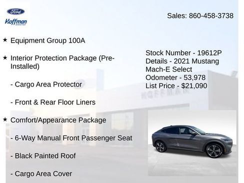 Used 2021 Ford Mustang Mach-E Select w/ Comfort/Appearance Package AWD/4WD image 5