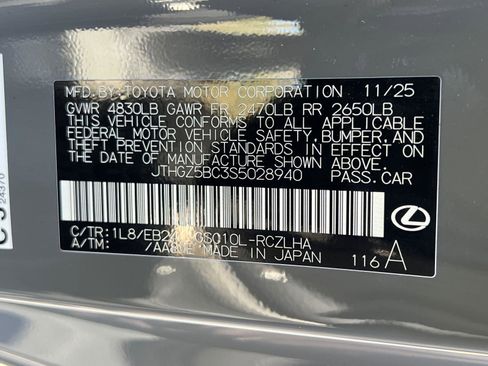 New 2025 Lexus RC 350 F Sport RWD image 24