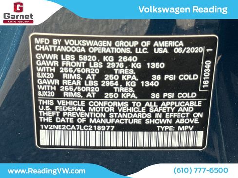 Used 2020 Volkswagen Atlas Cross Sport SEL Premium AWD/4WD image 43