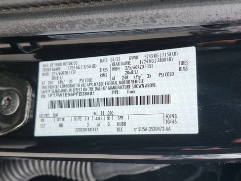 Certified 2023 Ford F150 Lariat w/ Equipment Group 502A High AWD/4WD image 34