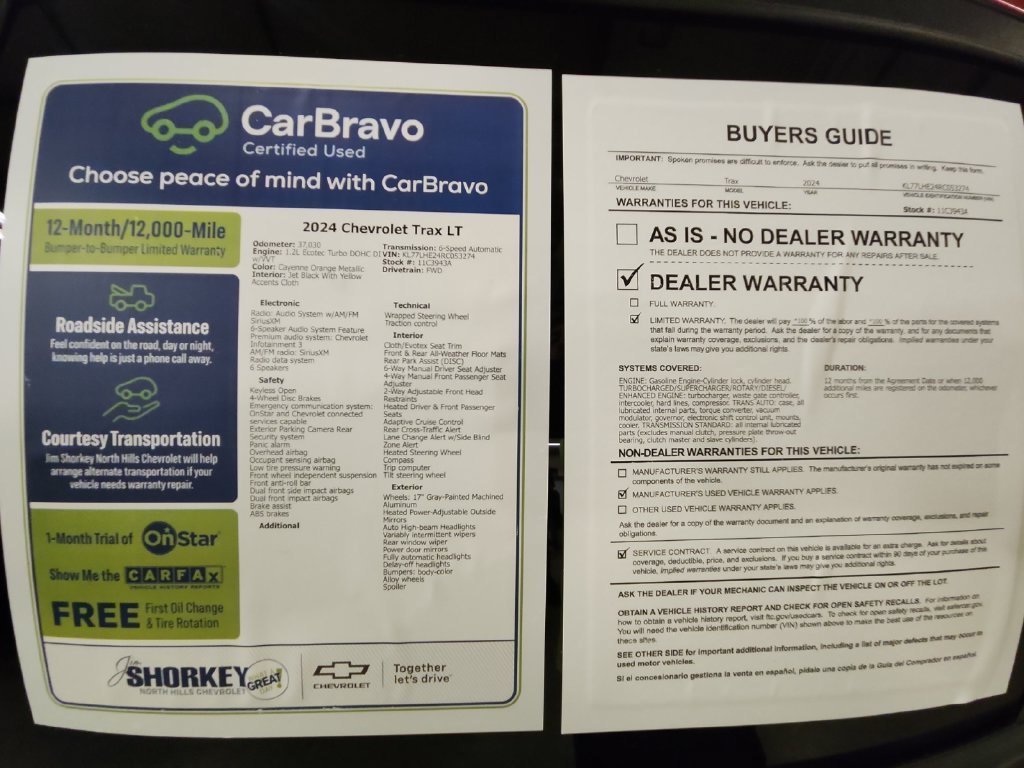 Used 2024 Chevrolet Trax LT w/ Driver Confidence Package FWD image 33