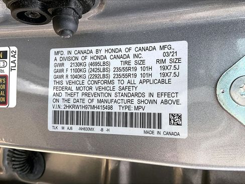 Used 2021 Honda CR-V Touring image 37