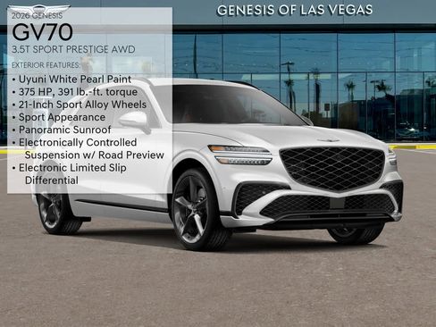 New 2026 Genesis GV70 3.5T Sport Prestige AWD/4WD image 3