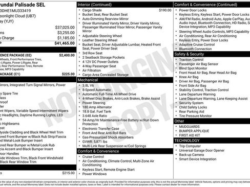 Used 2021 Hyundai Palisade SEL w/ Convenience Package image 3