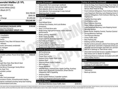 Used 2024 Chevrolet Malibu LS w/ Driver Confidence Package FWD image 33