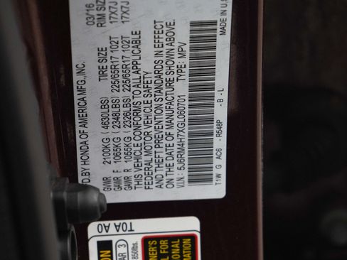 Used 2016 Honda CR-V EX-L image 24