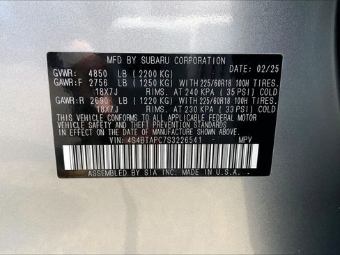 Used 2025 Subaru Outback Touring image 33