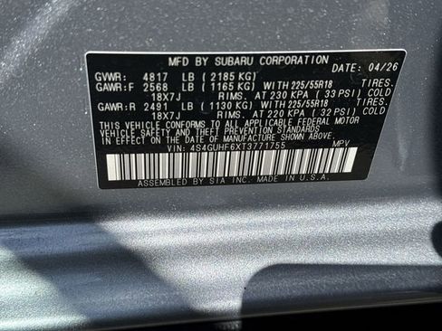 New 2026 Subaru Crosstrek 2.5i Sport AWD/4WD image 28