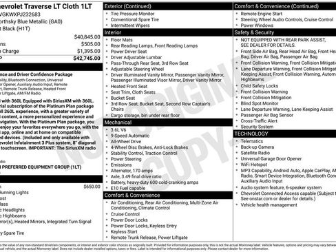 Used 2023 Chevrolet Traverse LT AWD/4WD image 29