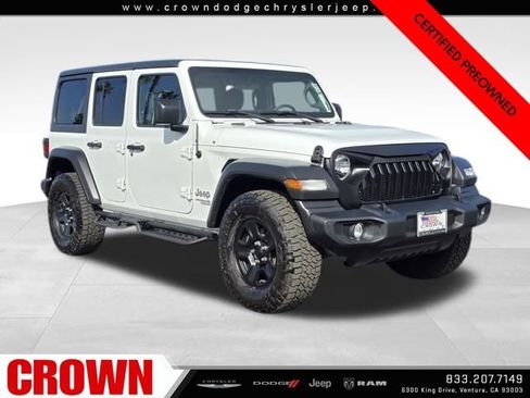 Certified 2021 Jeep Wrangler Unlimited Sport image 1