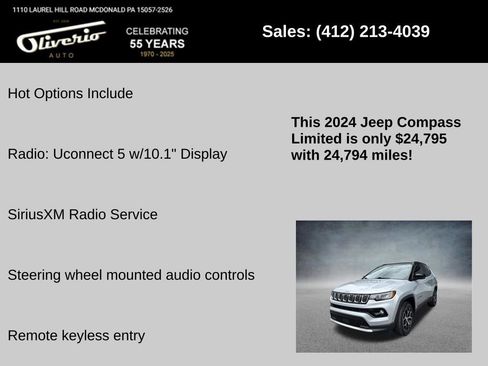 Used 2024 Jeep Compass Limited AWD/4WD image 5