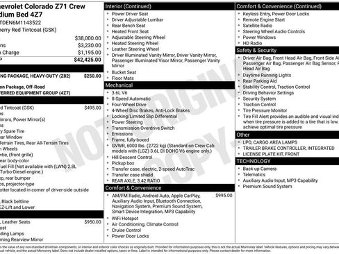 Certified 2021 Chevrolet Colorado Z71 AWD/4WD image 34