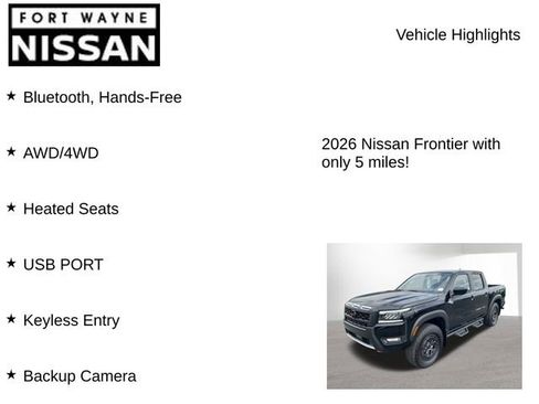 New 2026 Nissan Frontier PRO-4X w/ Tow Package AWD/4WD image 8