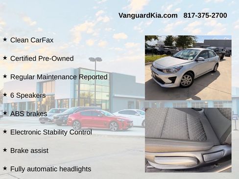 Certified 2022 Kia Rio LX FWD image 6