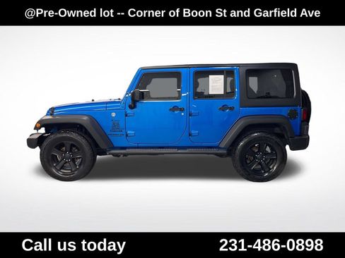 Used 2016 Jeep Wrangler Unlimited Sport w/ Mopar Black Appearance Group AWD/4WD image 2