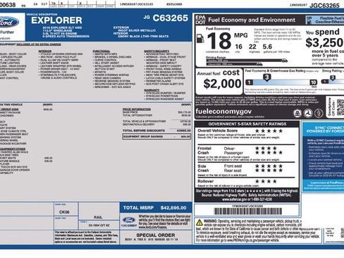 Used 2018 Ford Explorer XLT w/ Equipment Group 202A image 6