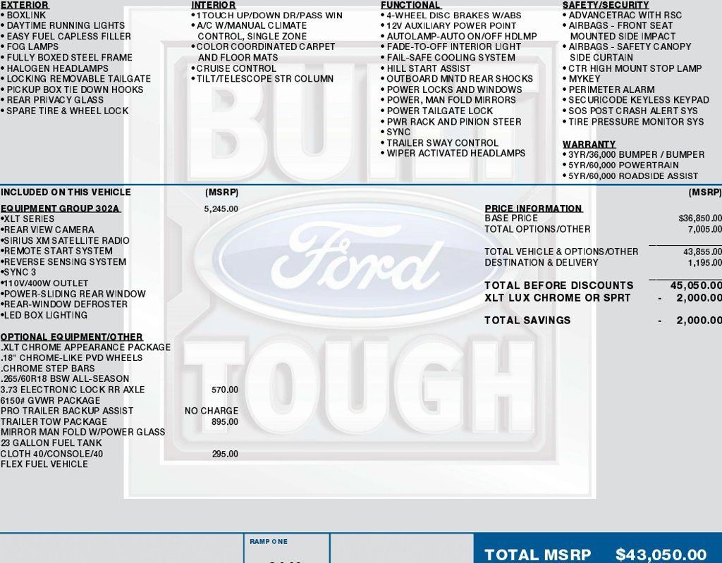 Used 2016 Ford F150 XLT w/ Equipment Group 302A Luxury RWD image 2
