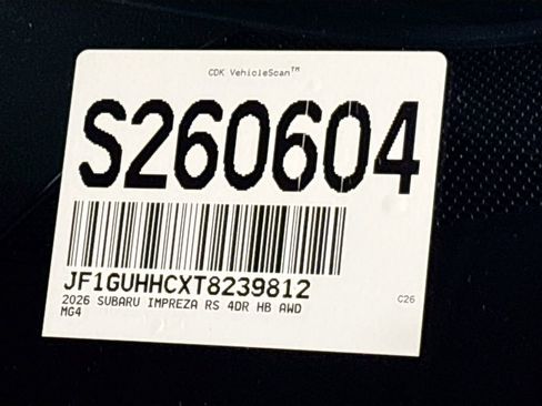 New 2026 Subaru Impreza RS image 24