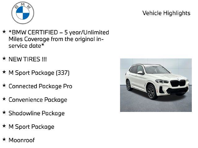 Certified 2024 BMW X3 xDrive30i w/ M Sport Package AWD/4WD image 10