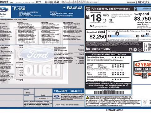 Used 2020 Ford F150 King Ranch w/ Equipment Group 601A Luxury AWD/4WD image 8