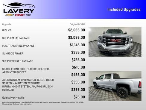 Used 2018 GMC Sierra 1500 SLT w/ SLT Premium Package AWD/4WD image 7