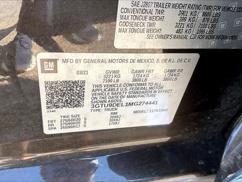 Used 2021 GMC Sierra 1500 SLT w/ SLT Convenience Package AWD/4WD image 34