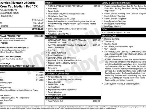 Used 2024 Chevrolet Silverado 2500 Custom w/ Custom Value Package AWD/4WD image 30