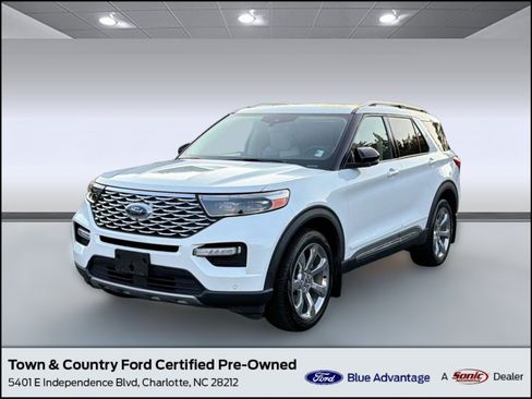 Certified 2020 Ford Explorer Platinum w/ Premium Technology Package AWD/4WD image 1