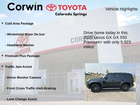 Used 2025 Lexus GX 550 w/ Accessory Package (2T) AWD/4WD image 7