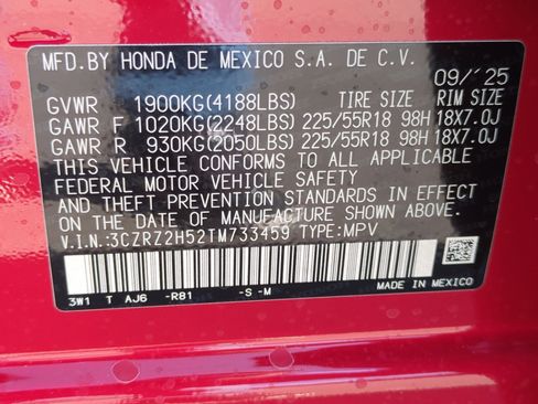 New 2026 Honda HR-V Sport image 19