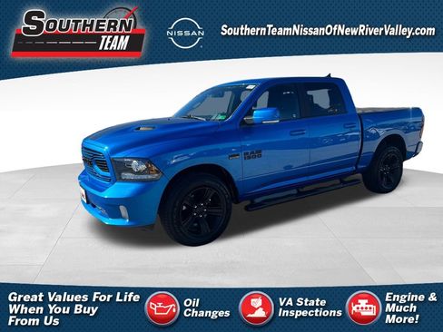 Used 2018 RAM 1500 Sport w/ Hydro Blue Sport Package image 1