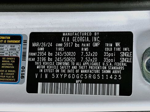 Used 2024 Kia Telluride S w/ S Sunroof Package AWD/4WD image 12