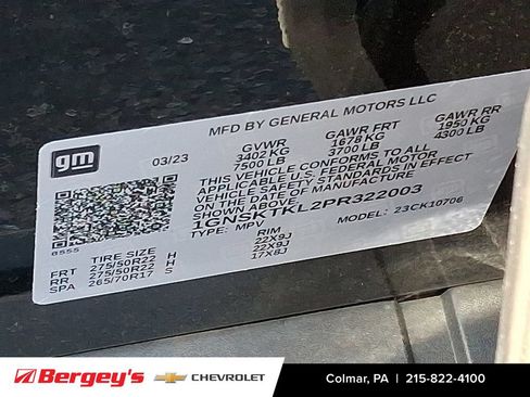 Certified 2023 Chevrolet Tahoe High Country AWD/4WD image 31