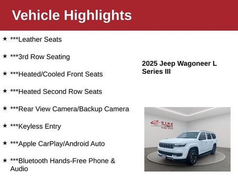Used 2025 Jeep Wagoneer L Series III AWD/4WD image 4